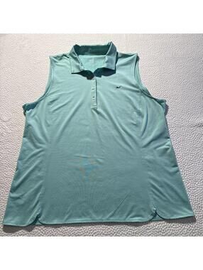 Vineyard Vines Ladies Sleeveless Polo in Mint Green
